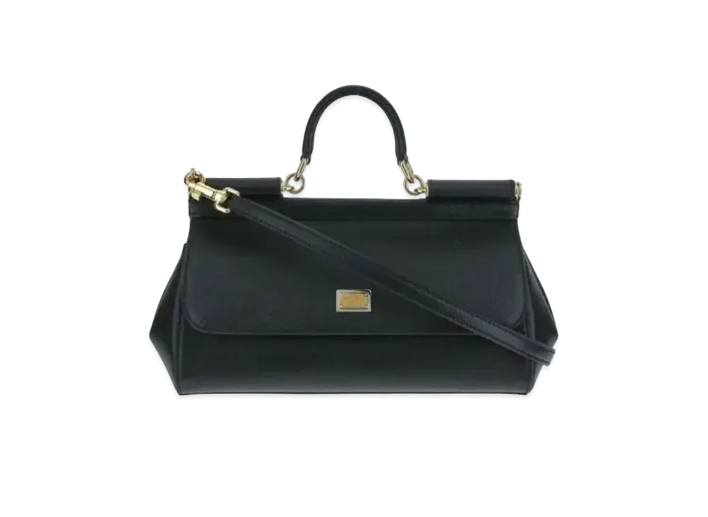 Dolce&Gabbana Sicily Bag Medium Dauphine Calfskin "Black"