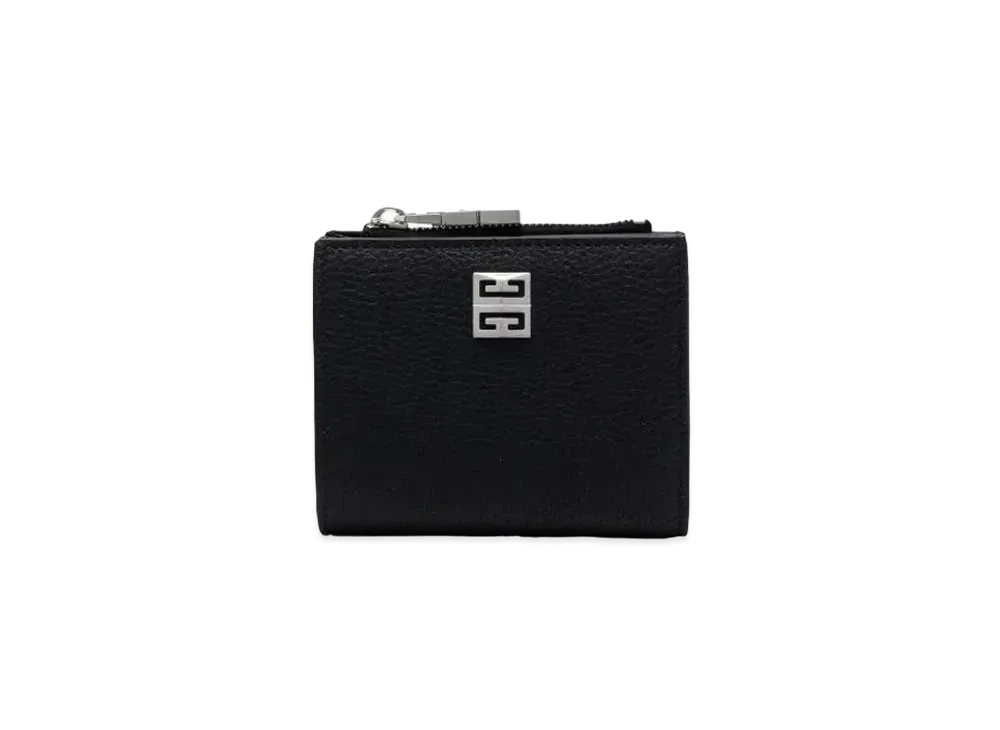 GIVENCHY 4G Multi Compact Wallet In Grained Leather "Black"