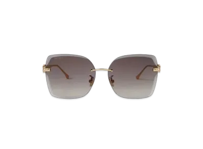 Jimmy Choo Corin Metal Frame Square Sunglasses With Mirrored Lenses "Grey/Gold/Rose Gold"