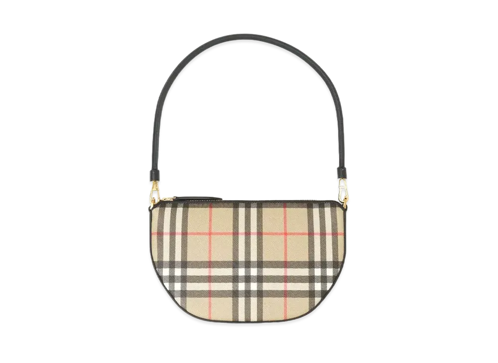 BURBERRY Vintage Check Cotton Olympia Pouch "Archive Beige"