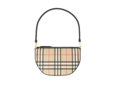 BURBERRY Vintage Check Cotton Olympia Pouch "Archive Beige"