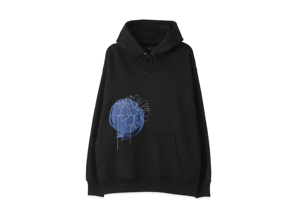 Yohji Yamamoto Y's -ONLINE EXCLUSIVE- Y's FLOWER HOODIE "Black"