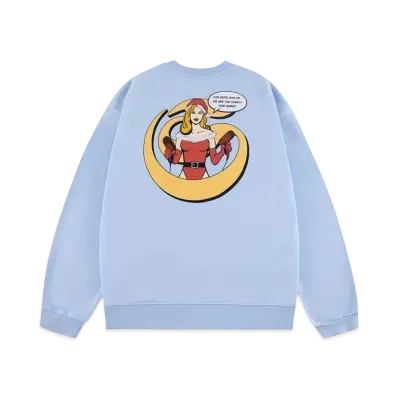 SPLR Christmas Girl Crew Sweat "Light Blue"