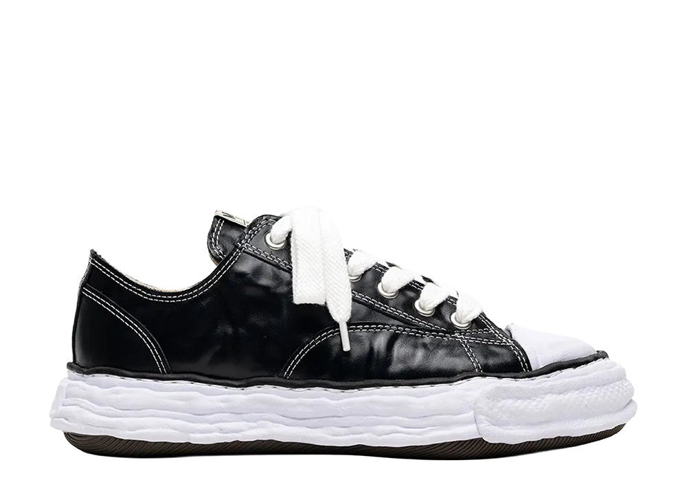 Maison MIHARA YASUHIRO PETERSON23 OG Sole Wrinkled Leather Low-top Sneaker "Black"