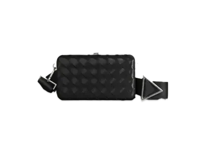 Bottega Veneta Intrecciato Clutch Shoulder Bag "Black"