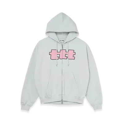 TTTMSW TTT Big Logo Zip Up Hoodie "Light Blue"