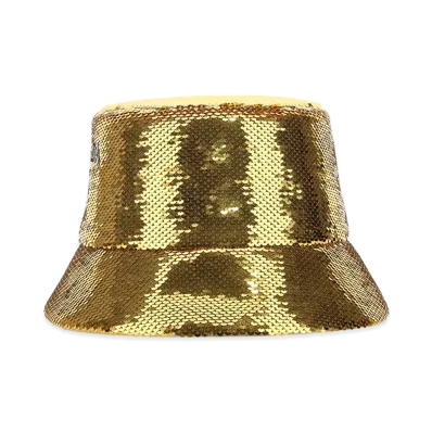PRADA Women's Sequins Bucket Hat "Gold"