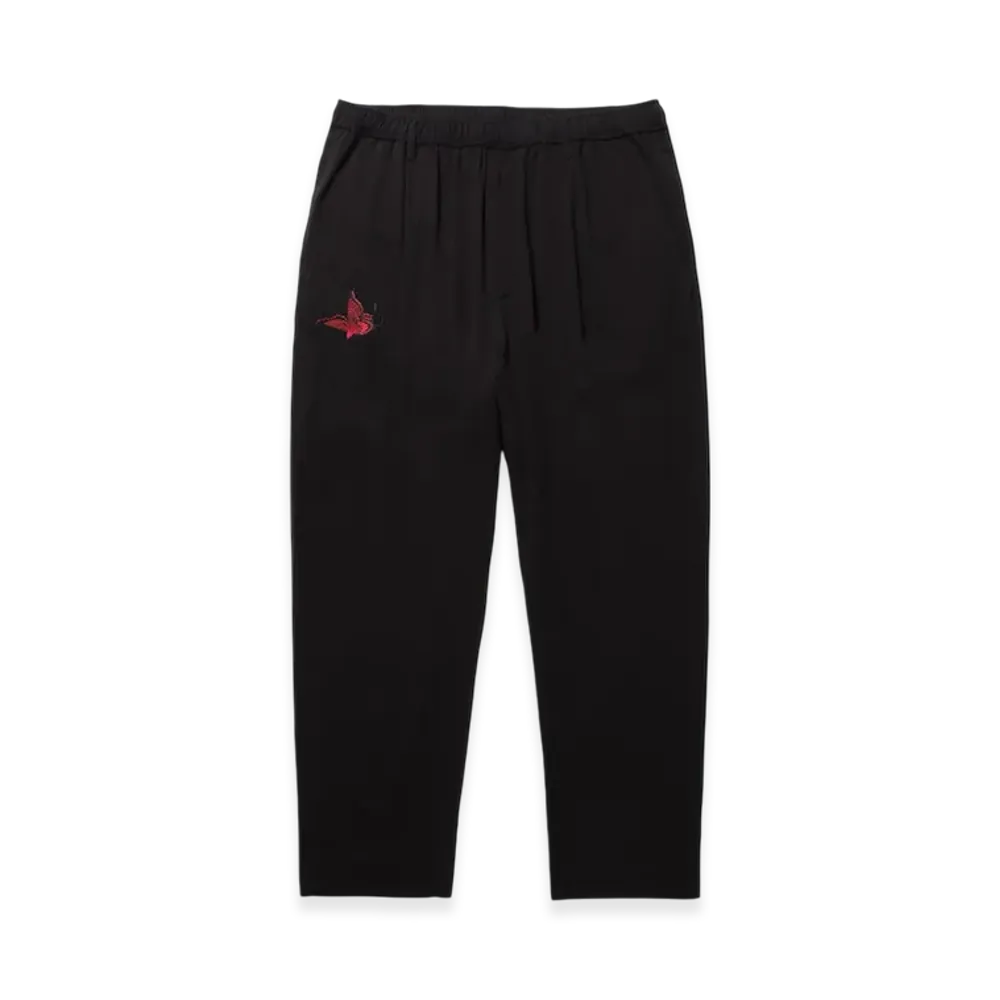 APHRODITEGANG GAKKIN x BUDSPOOL One-Point Embroidery Easy Trousers "Black"