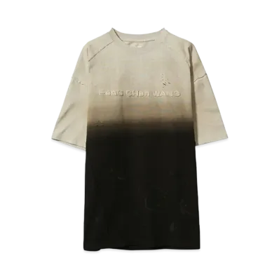 Feng Chen Wang GRADIENT WASHED OVERSIZED T-SHIRT "BLACK"