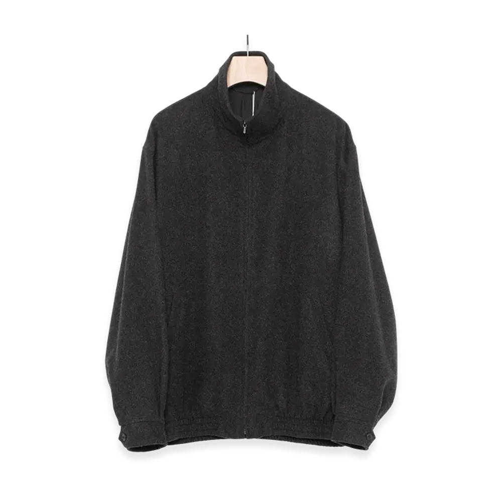 COMOLI Cashmere Track Jacket "Charcoal"