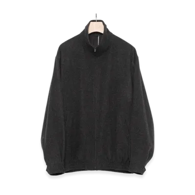COMOLI Cashmere Track Jacket "Charcoal"