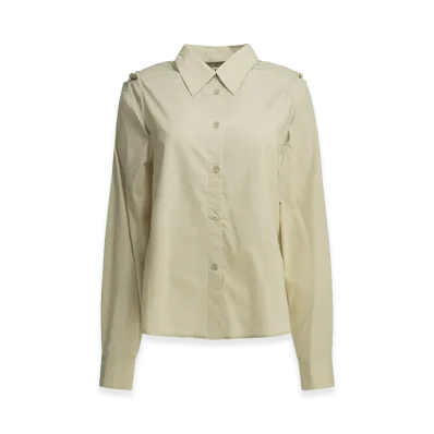 OUR LEGACY Women's "Slip" Casual Shirt "Beige"