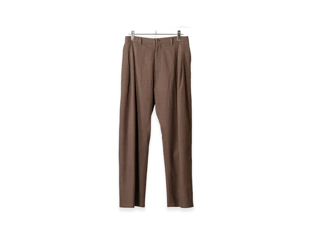 ANCELLM Plaid Check Wool Slacks "Graph Check"