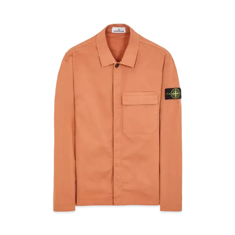 Stone Island 10710 SUPIMA Cotton Twill Stretch-TC "Red Brown"