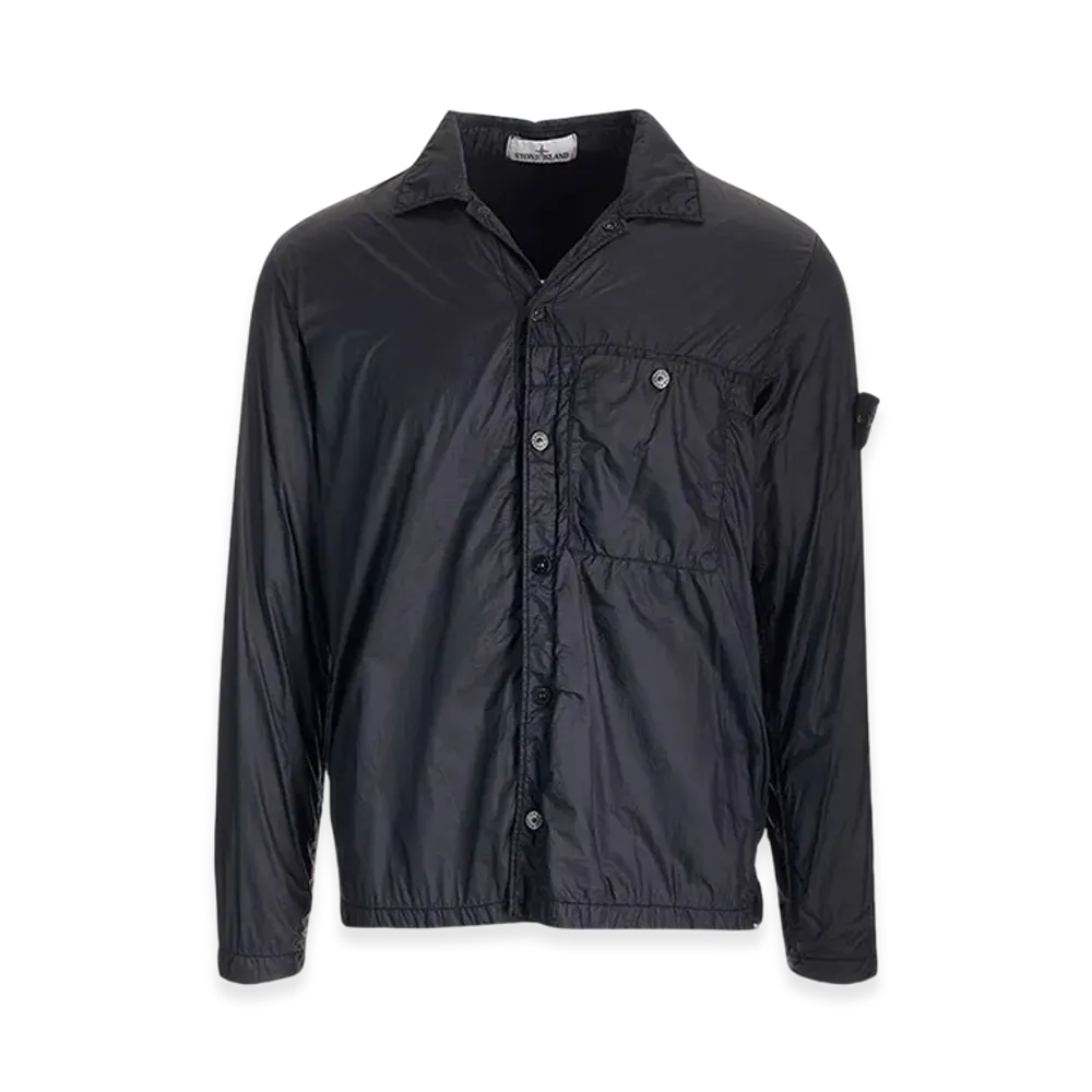Stone Island 11025 Garment Dyed Micro Yarn with Primaloft TC Overshirt- 23SS "Black"
