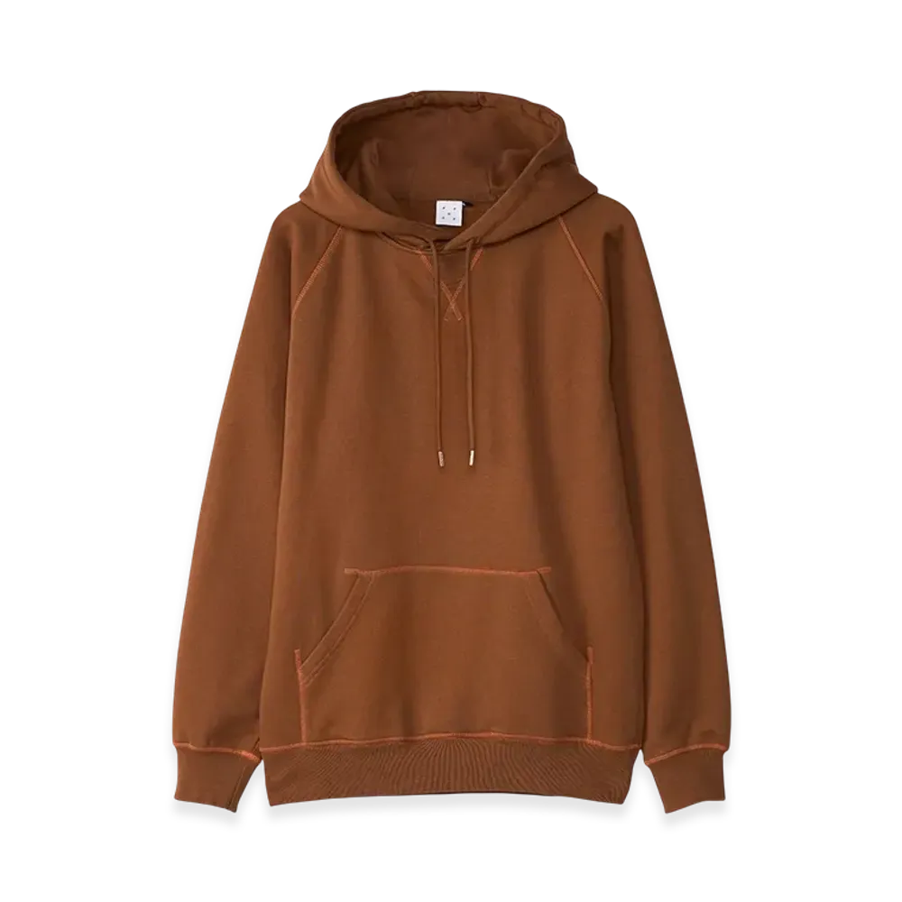 POP TRADING COMPANY Logo Hoodie "Brown"