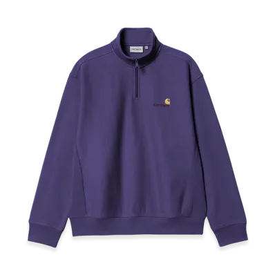 Carhartt WIP Half Zip American Script Sweatshirt "Aura"