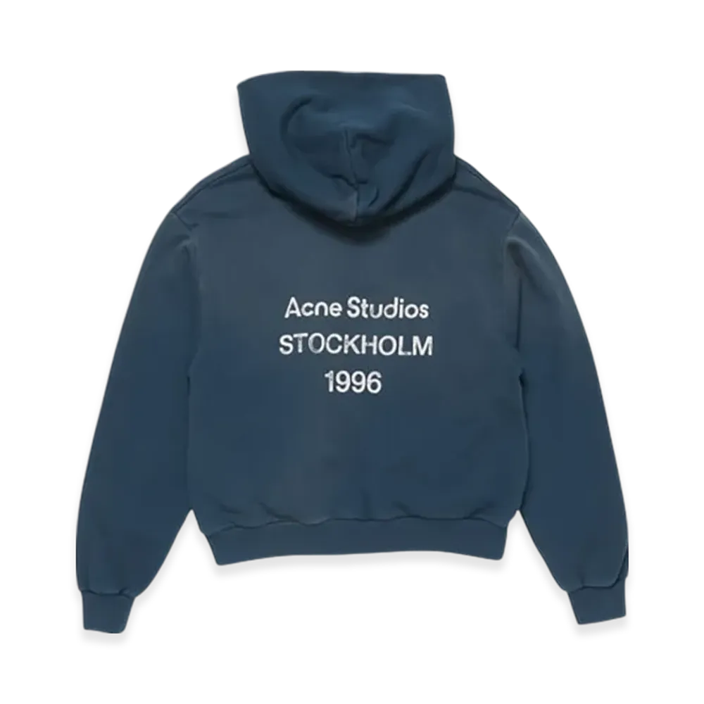 Acne Studios Logo Hooded Sweater "Deep Blue"