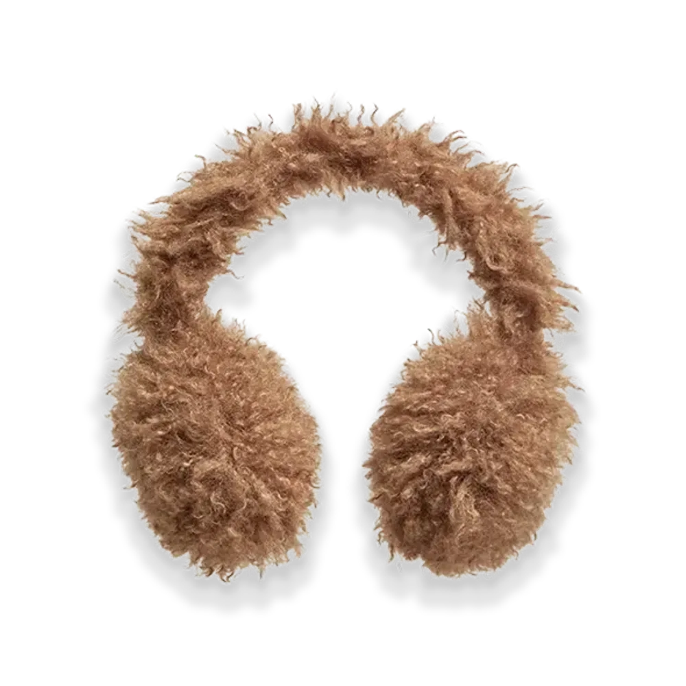 MONCLER Padded Teddy Ear Muffs "Beige"
