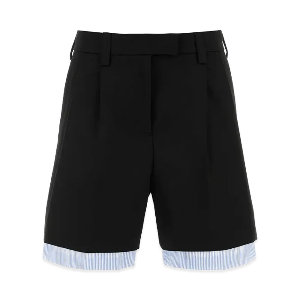 MIU MIU Women's Cotton Bermuda Shorts "Black"