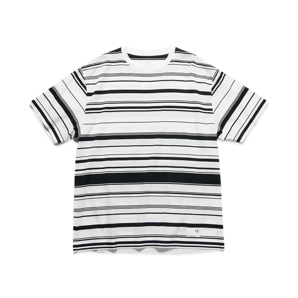 uniform experiment Border Loose S/S Tee "White/Black"