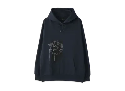 Yohji Yamamoto Y's -ONLINE EXCLUSIVE- Y's FLOWER HOODIE "Navy"