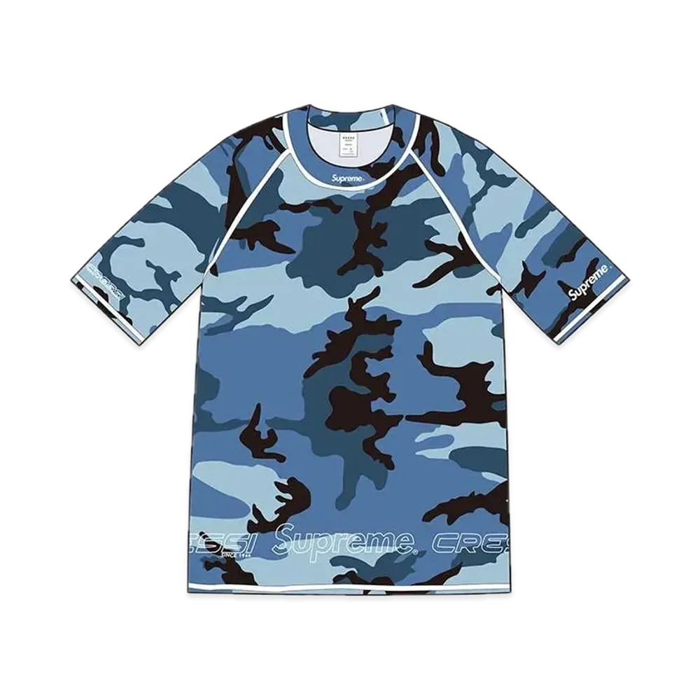 Supreme x Cressi Rash Guard "Blue Camo"