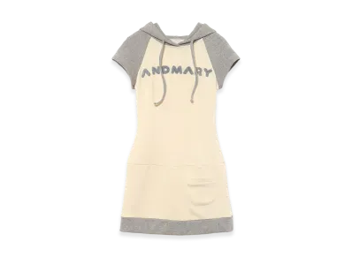 ANDMARY Women's Mary Logo Mini Dress "Gray"
