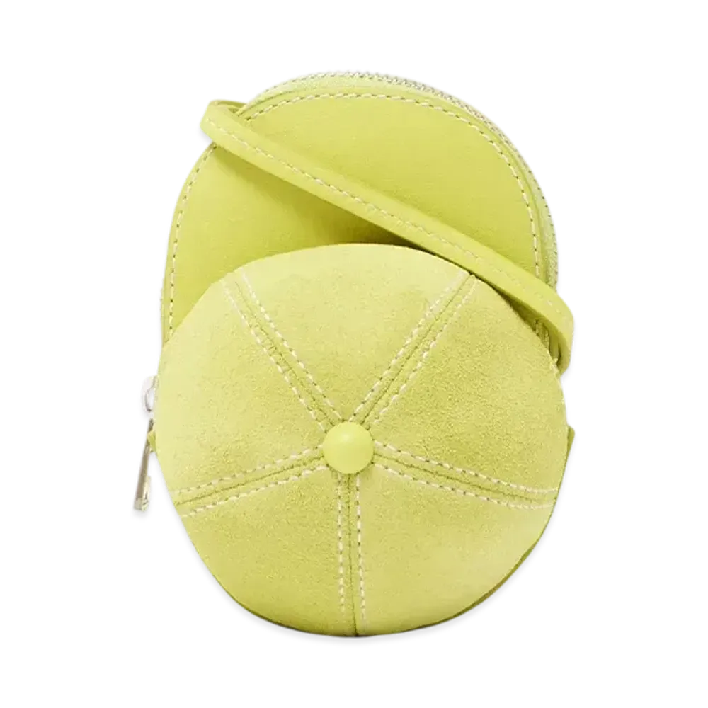 JW ANDERSON Mini Cap Suede Crossbody Bag "Yellow"