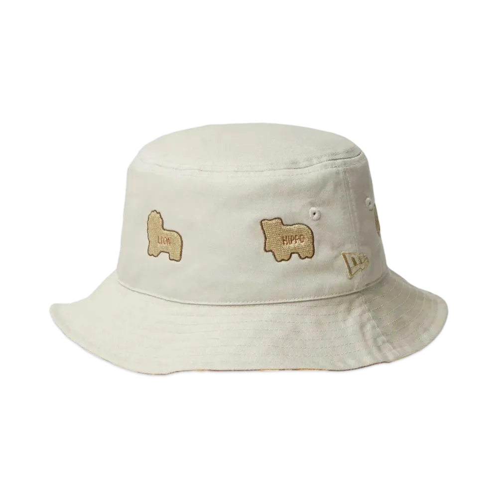 NEW ERA x Tabekko Animals Bucket 01 Reversible "Stone/Khaki"