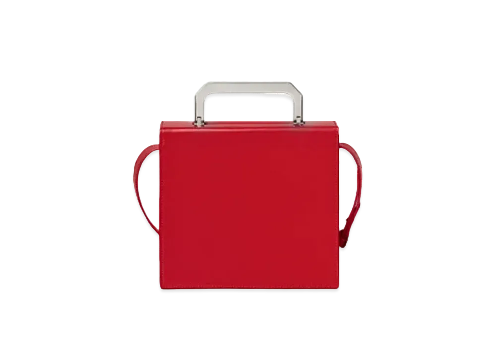 Bottega Veneta Spazzolato Calfskin Mini Suitcase "Red"