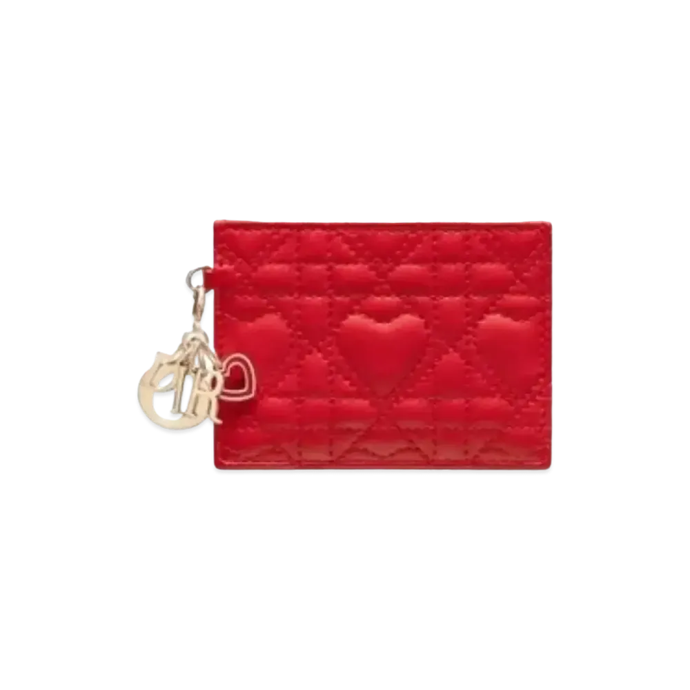 Dior Dior Amur Card Holder "Red"