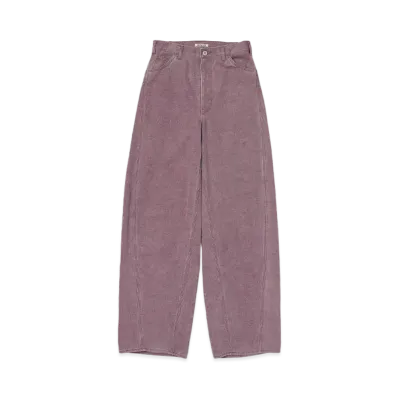 AURALEE Washed Organic Canvas Pants "Purple"