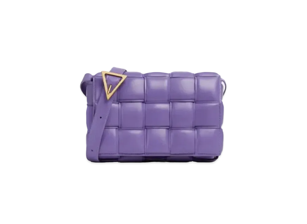 Bottega Veneta Lambskin Padded Cassette Crossbody Bag "Purple"