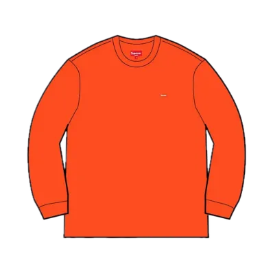 Supreme Small Box L/S Tee "Bright Orange"(22FW)