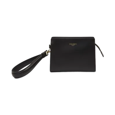 Dolce&Gabbana Mon-Reale Pochette Small Calfskin Logo "Black"