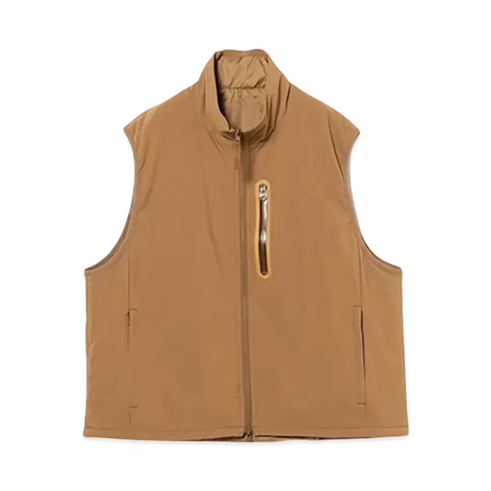 BEAMS Dermizax(TM) Reversible Filled Vest "Beige"