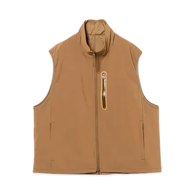 BEAMS Dermizax(TM) Reversible Filled Vest "Beige"