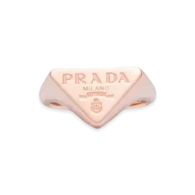 PRADA Eternal Gold Signet Ring in Pink Gold