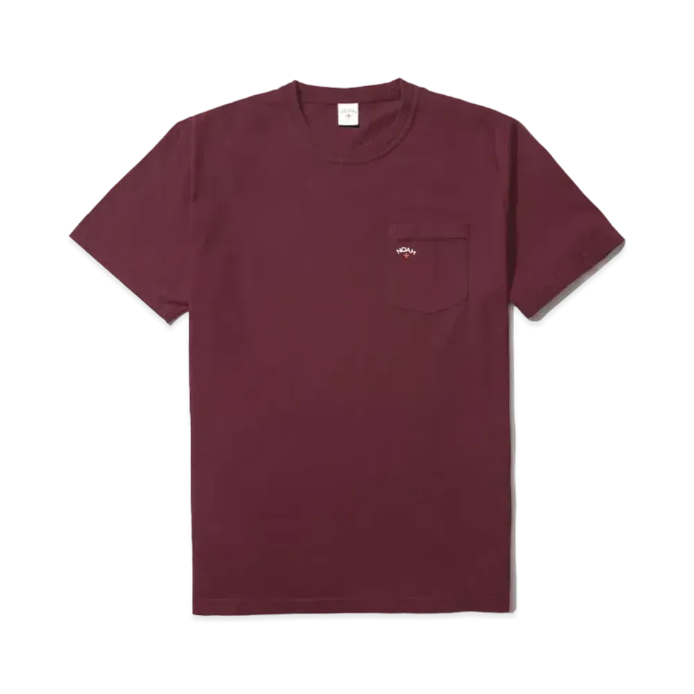 Noah Pocket Tee "Burgundy"