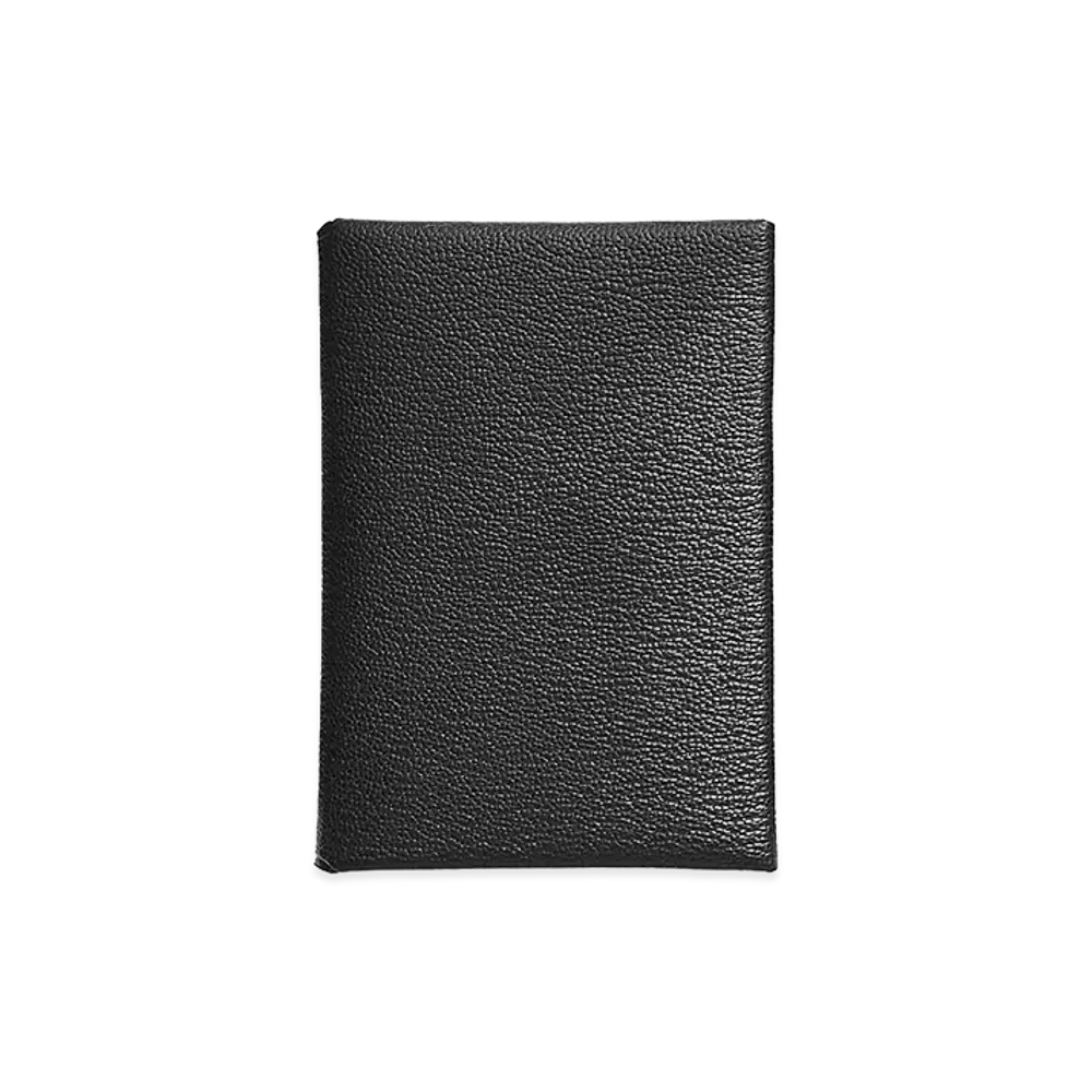 Hermes Calvi Duo Compact Card Holder "Noir/Silver"