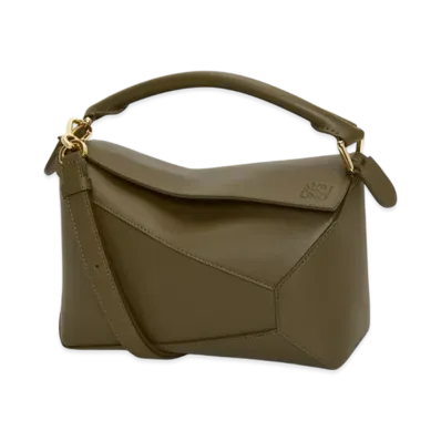 LOEWE Puzzle Bag Small "Dark Khaki"