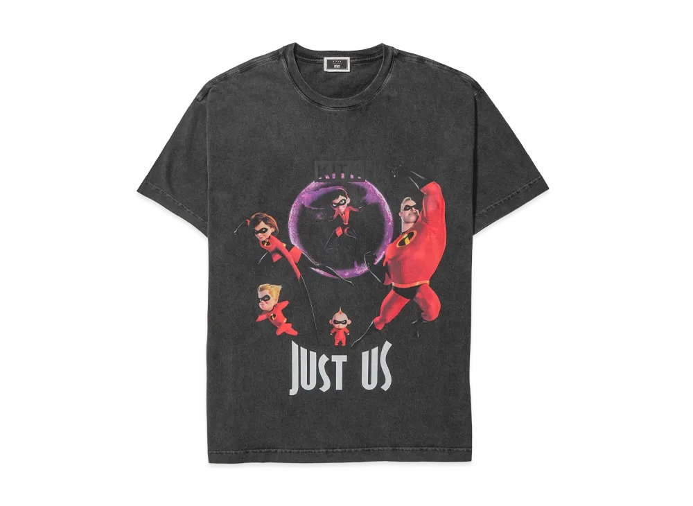 Kith x Disney Pixar The Incredibles Just Us Vintage Tee "Black"