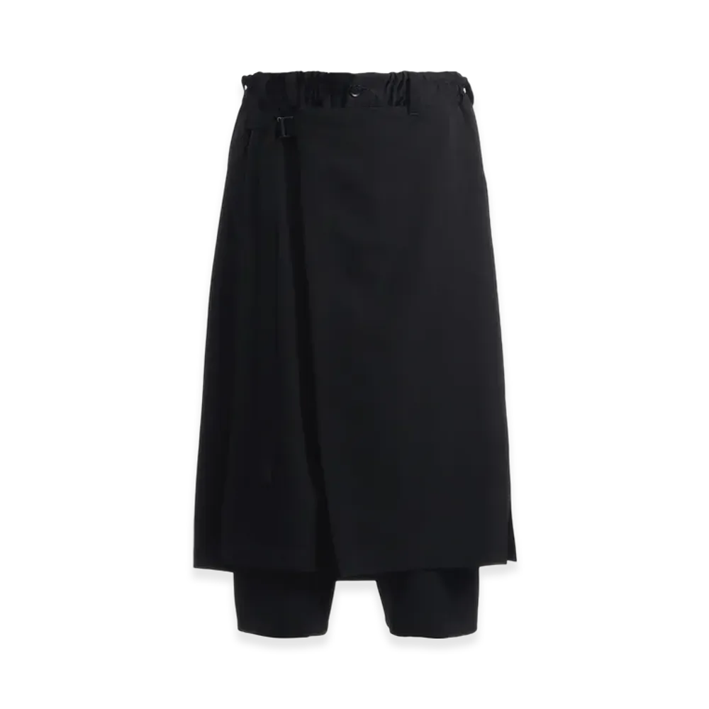 Ground Y Wool Gabardine Standard Wrap Trousers "Black"