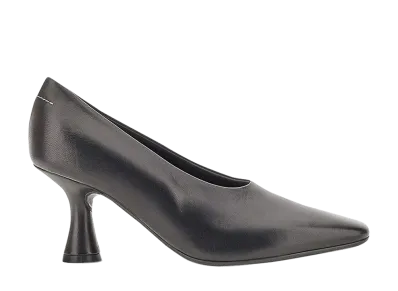 MM6 Maison Margiela Women's Pump In Leather "Black"