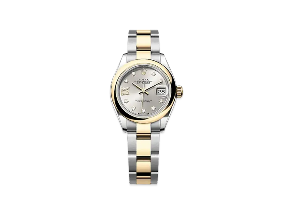 ROLEX Lady-Datejust 28mm Oystersteel & Yellow Gold 279163 "Silver"