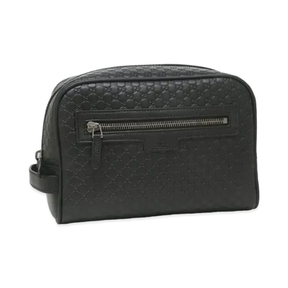 GUCCI Belt Bag Micro Guccissima "Black"