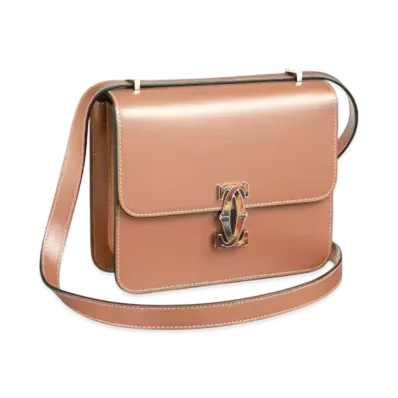 Cartier Mini Shoulder Bag, C de Cartier "Tan"