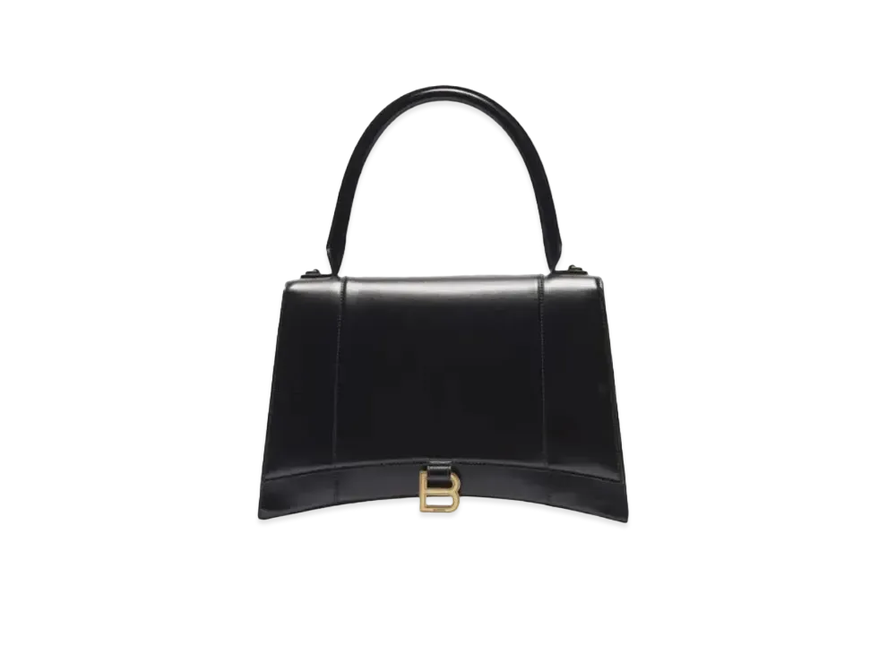 BALENCIAGA Hourglass Medium Handbag "Black"
