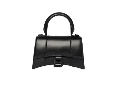 BALENCIAGA Hourglass XS Line Stone Handbag "Black"